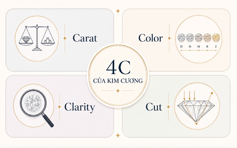 Tiêu chí 4C của viên kim cương