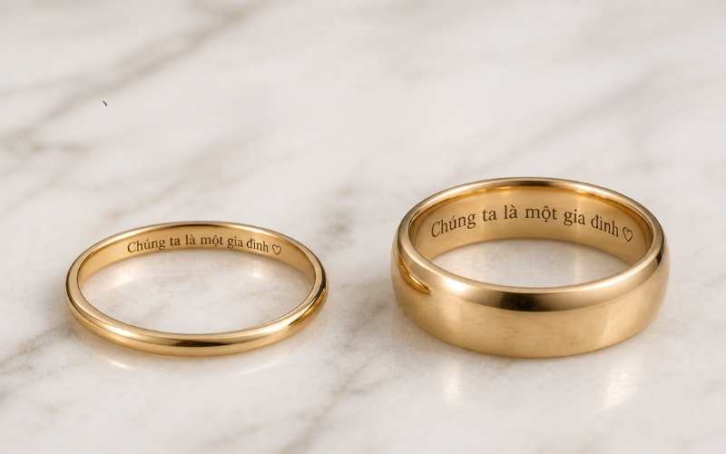 Font chữ và kiểu nhẫn luôn đi cùng nhau