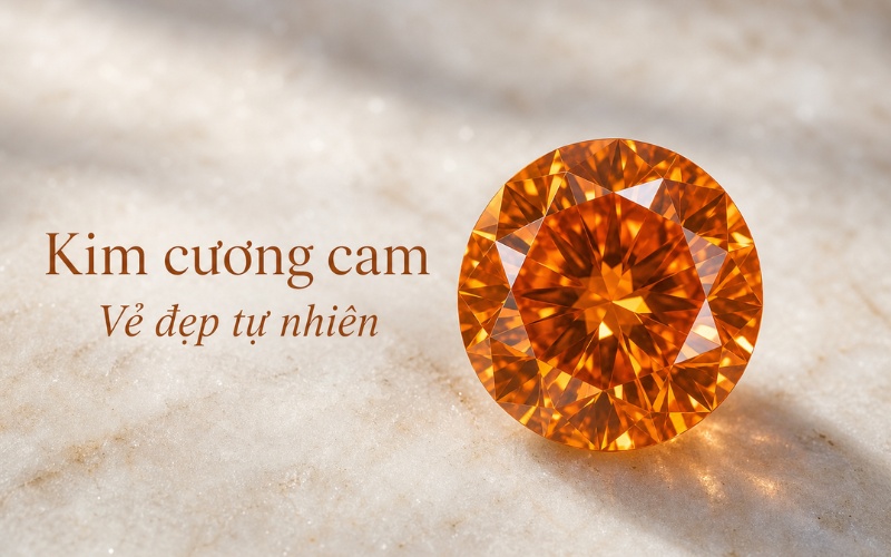 Kim cương cam tự nhiên fancy color diamond