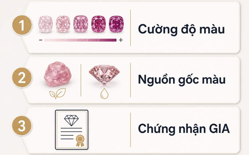 3 yếu tố đánh giá giá trị kim cương fancy