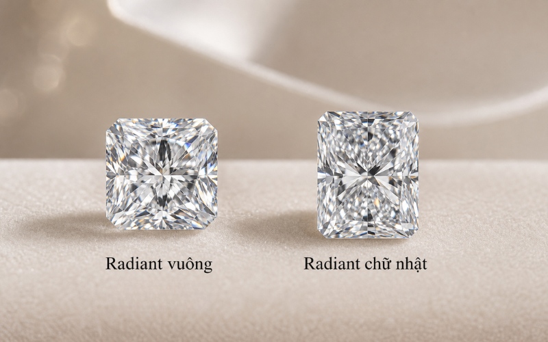 Hai dáng Radiant phổ biến hiện nay
