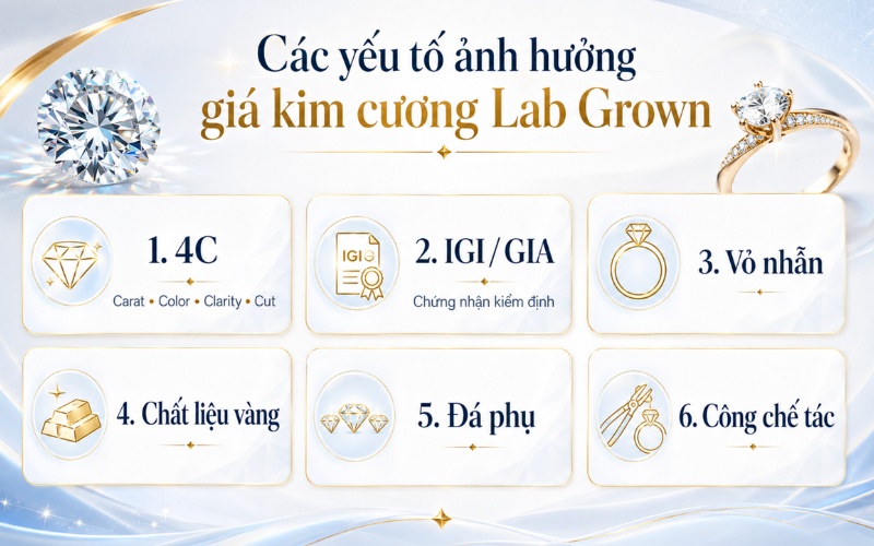 Các yếu tố ảnh hưởng đến giá của một chiếc nhẫn hoàn chỉnh