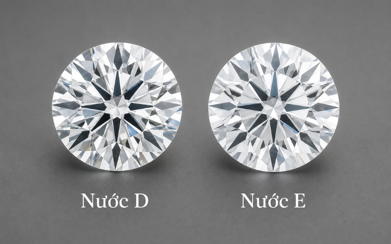 So sánh kim cương nước D và nước E