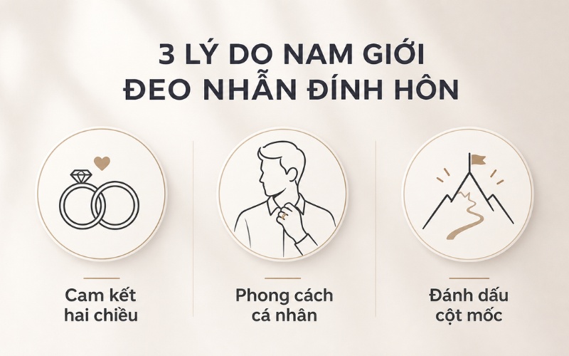 Xu hướng nam giới đeo nhẫn đính hôn hiện đại