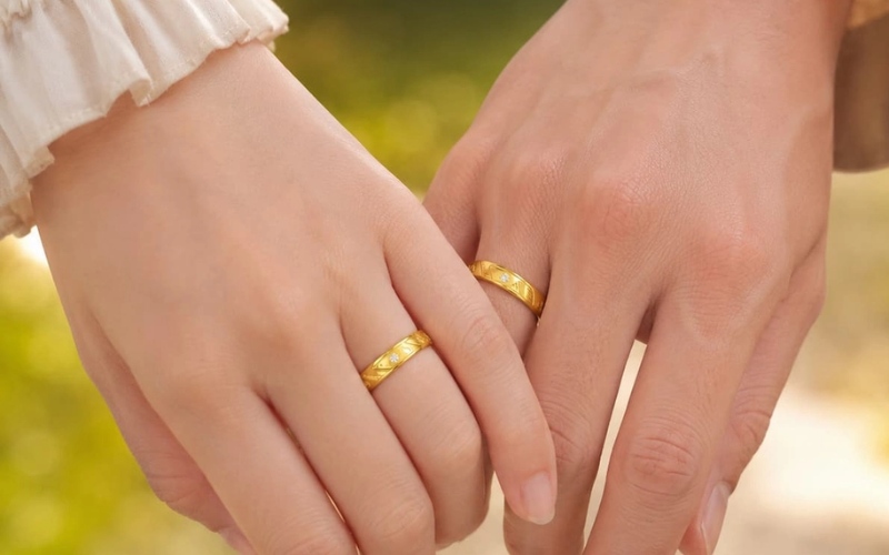 Nhẫn trơn bản mảnh thanh lịch