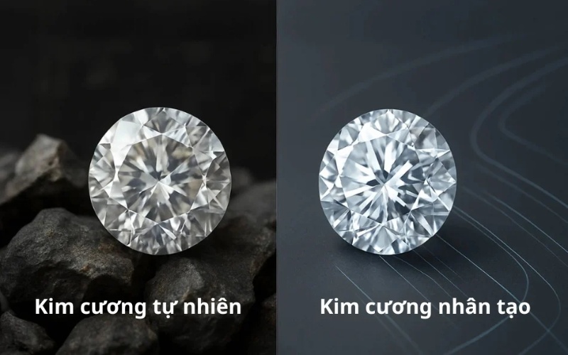 Kim cương tự nhiên và kim cương nhân tạo