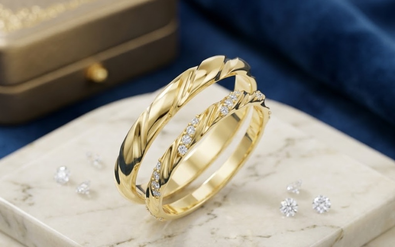 Nhẫn cưới A257 là sự kết hợp hoàn hảo giữa những giá trị cổ điển và hơi thở thời đại mới
