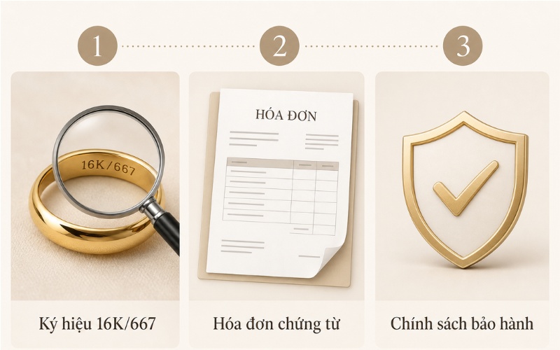 Cách nhận biết vàng 16k trước khi mua