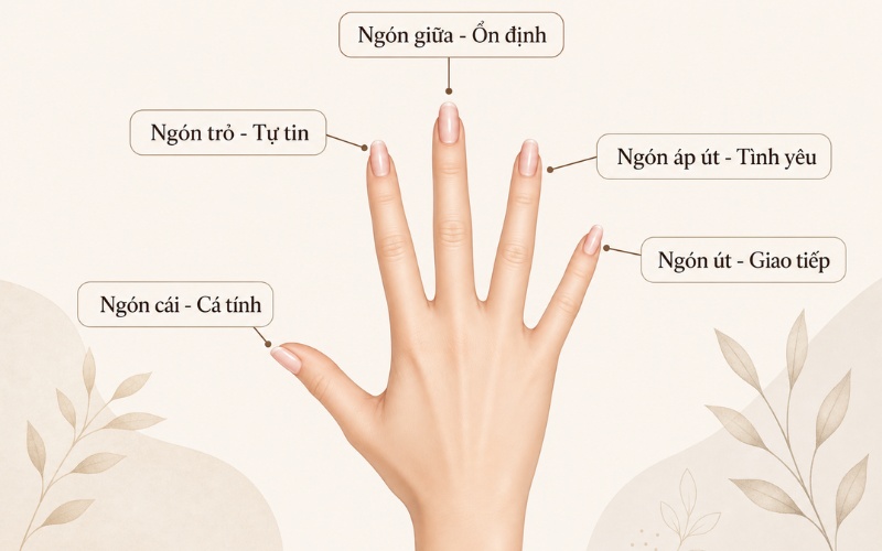 Ý nghĩa các ngón tay đeo nhẫn nữ