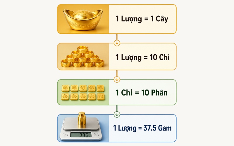 Công thức quy đổi vàng tại Việt Nam