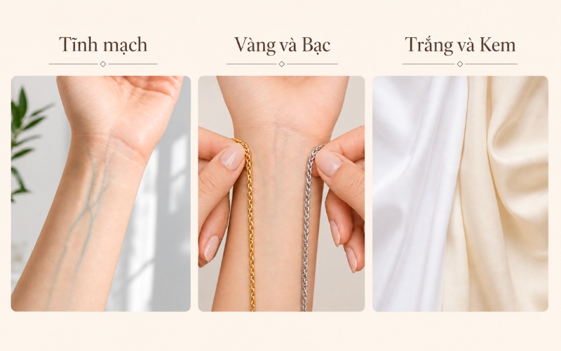 Phương pháp xác định undertone da tại nhà