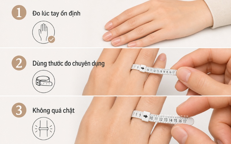 Cách đo size nhẫn cưới tại nhà