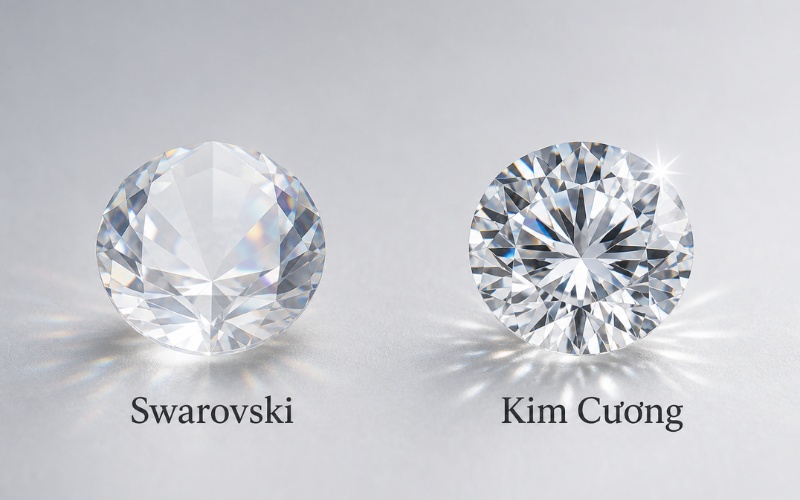 Kim cương có độ cứng và độ bền cao hơn Swarovski