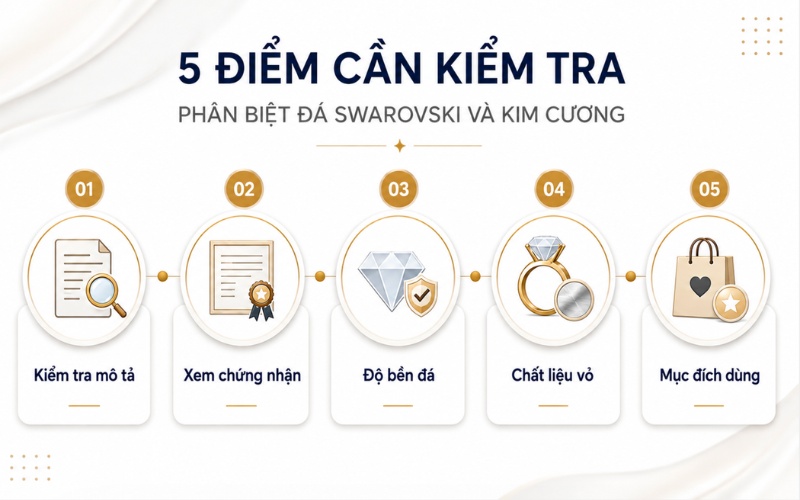 Cách phân biệt đá Swarovski và kim cương khi mua online