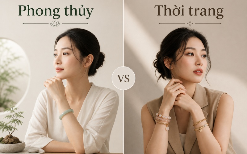 Đeo vòng ưu tiên phong thủy và ưu tiên thời trang