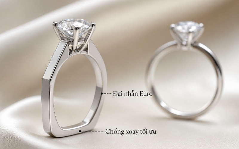Phần đáy phẳng tăng diện tích tiếp xúc với ngón tay
