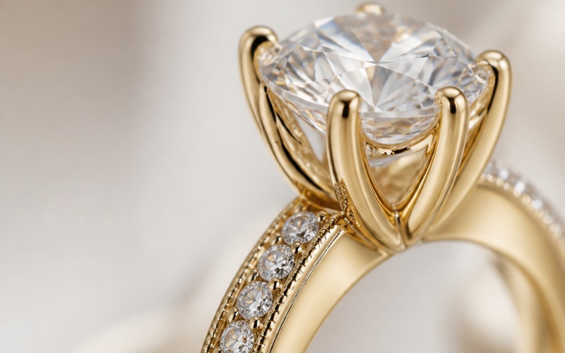 Vàng 18K chứa khoảng 75% vàng nguyên chất, kết hợp cùng các hợp kim khác nhằm tối ưu độ cứng cáp