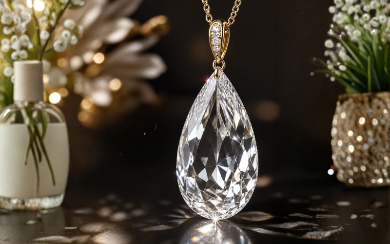 Kim cương Briolette Cut dáng giọt nước nhiều mặt cắt