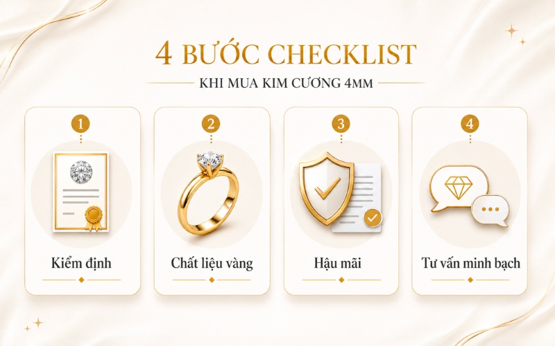 Cách chọn kim cương 4 ly cho người mua lần đầu