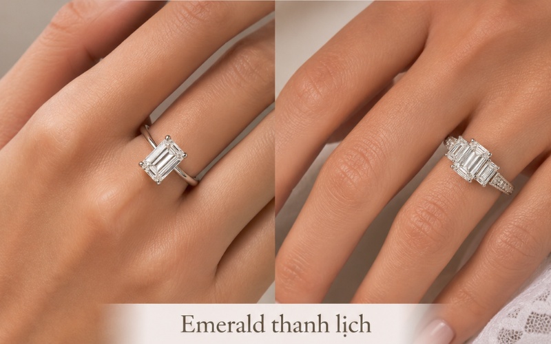 Emerald phù hợp với phong cách thanh lịch và sang trọng