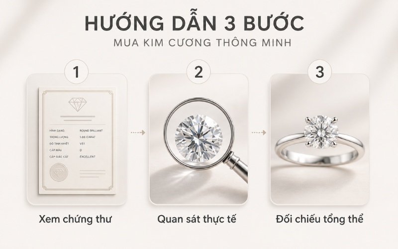 Cách chọn mua kim cương thông minh