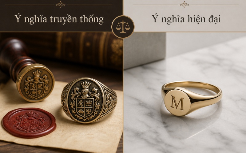 Ý nghĩa nhẫn signet trong bối cảnh hiện đại