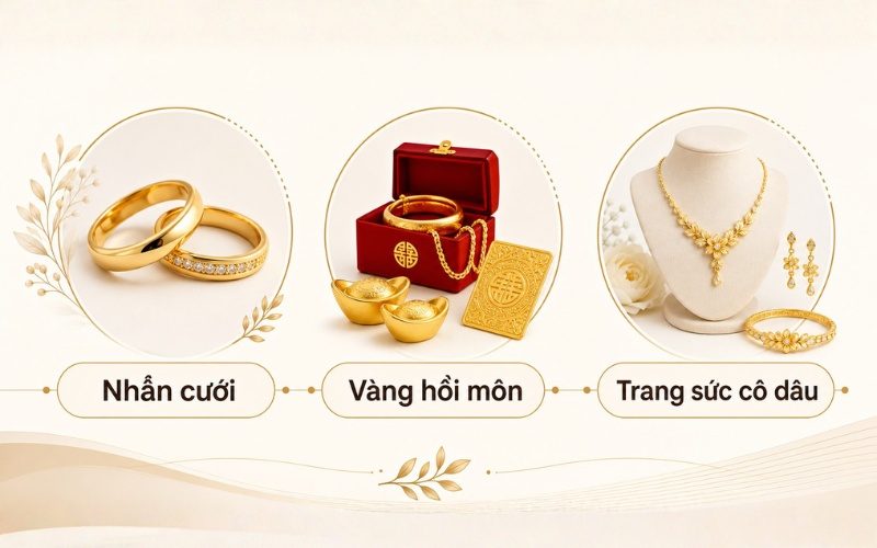 Vàng cưới là nhóm vàng và trang sức gắn với hôn lễ