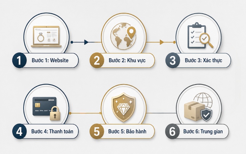 Cách mua nhẫn Darry Ring tại Việt Nam qua website chính thức