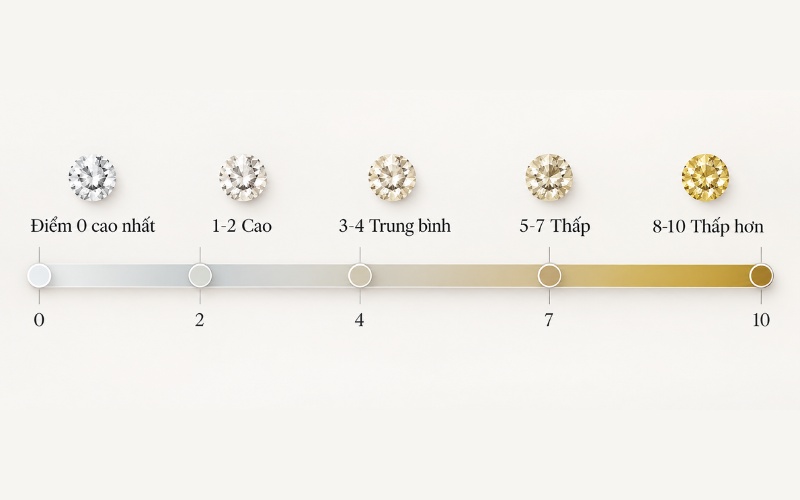 Thang điểm 0-10 của AGS với điểm 0 là cấp cao nhất